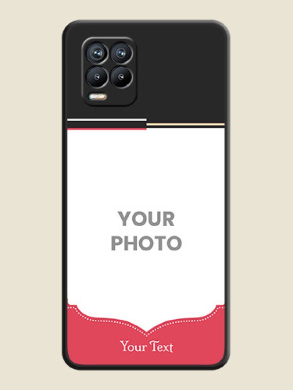 Custom Classic Plain Design with Name on Photo on Space Black Soft Matte Phone Cover - Realme 8 - alternate view