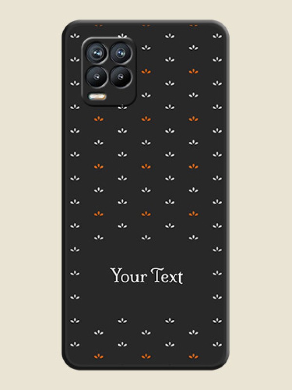 Custom Simple Pattern With Custom Text On Space Black Personalized Soft Matte Phone Covers -Realme 8 - alternate view