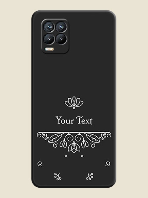 Custom Lotus Garden Custom Text On Space Black Personalized Soft Matte Phone Covers -Realme 8 - alternate view