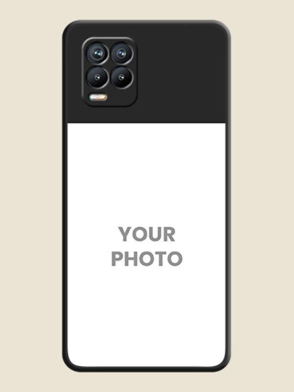 Custom Image Upload With Space Black Color On Custom Soft Matte Mobile Back Cover - Realme 8 - alternate view