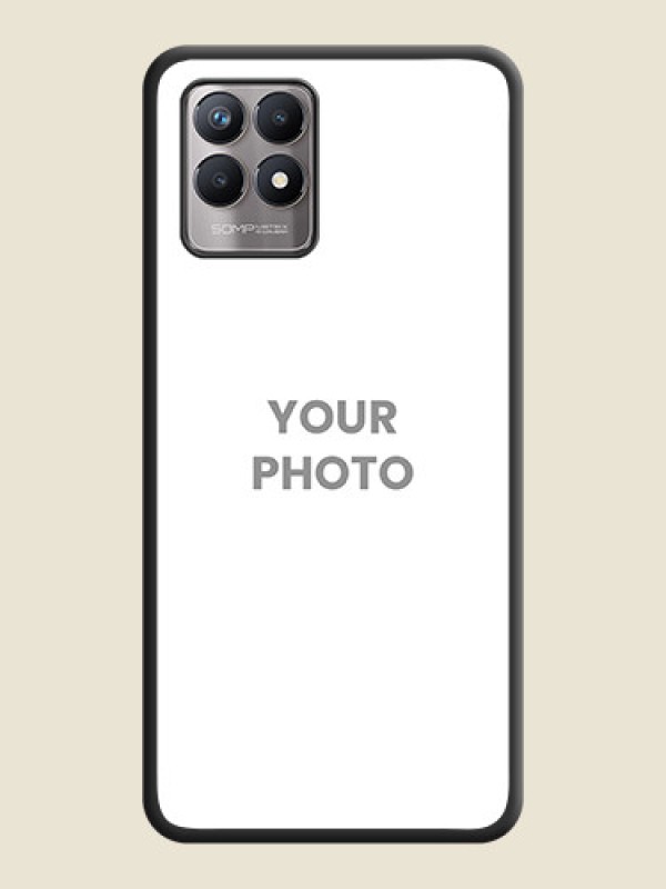 Custom Full Single Pic Upload On Space Black Personalized Soft Matte Phone Covers -Realme 8I - alternate view