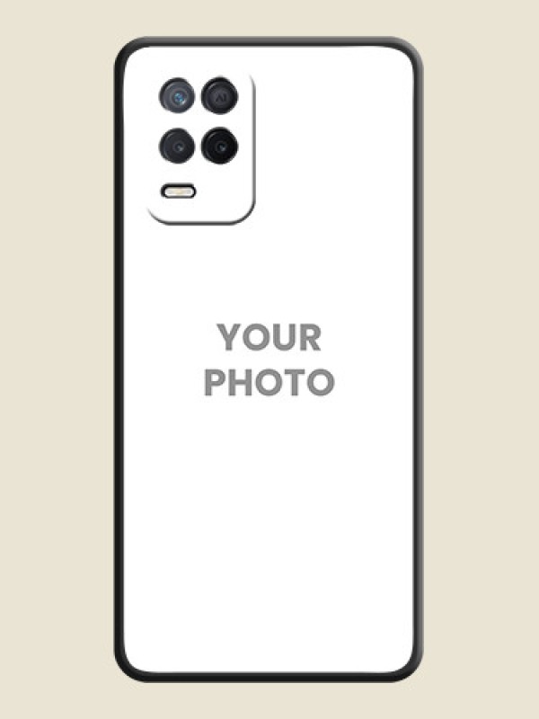 Custom Full Single Pic Upload On Space Black Personalized Soft Matte Phone Covers -Realme 8S 5G - alternate view