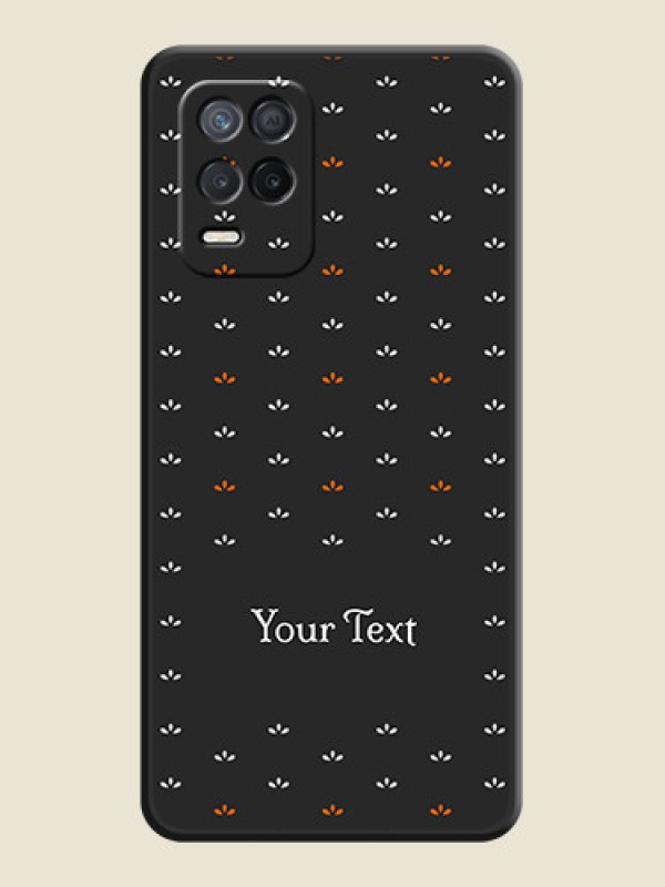 Custom Simple Pattern With Custom Text On Space Black Personalized Soft Matte Phone Covers -Realme 8S 5G - alternate view