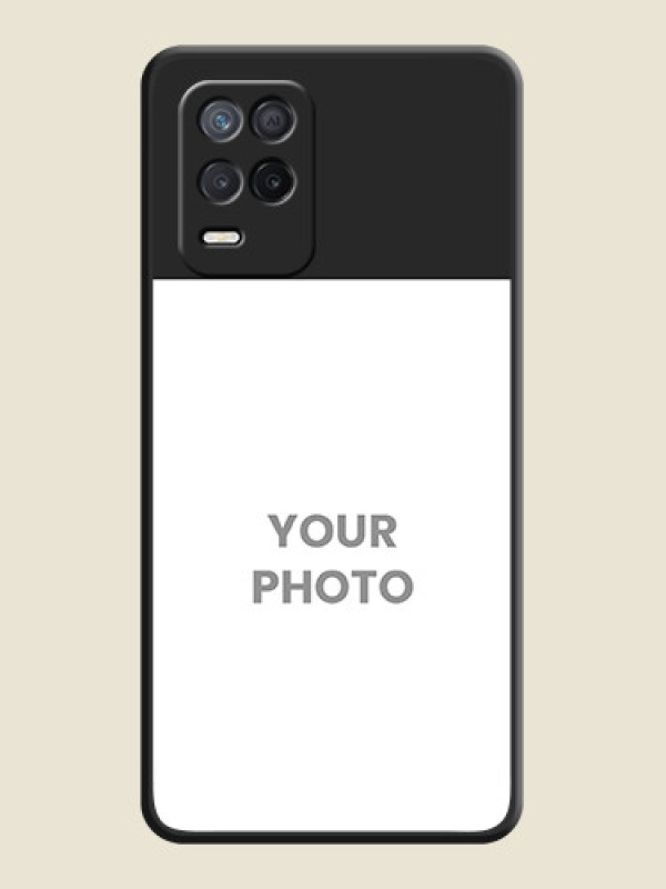 Custom Image Upload With Space Black Color On Custom Soft Matte Mobile Back Cover - Realme 8S 5G - alternate view