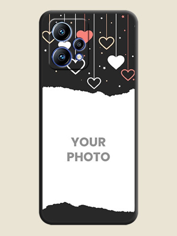 Custom Love Hangings with Splash Wave Picture on Space Black Custom Soft Matte Phone Back Cover - Realme 9 Pro Plus 5G - alternate view
