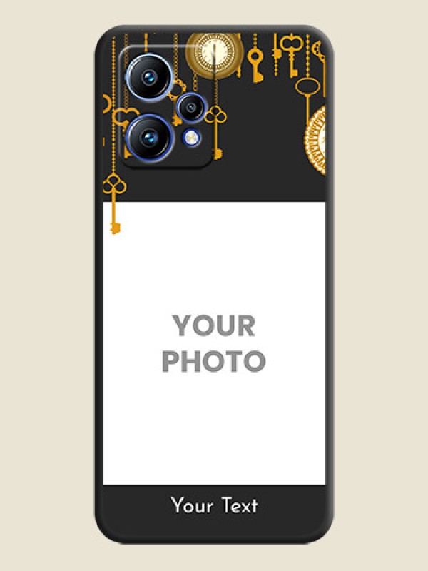 Custom Decorative Design with Text on Space Black Custom Soft Matte Back Cover - Realme 9 Pro Plus 5G - alternate view