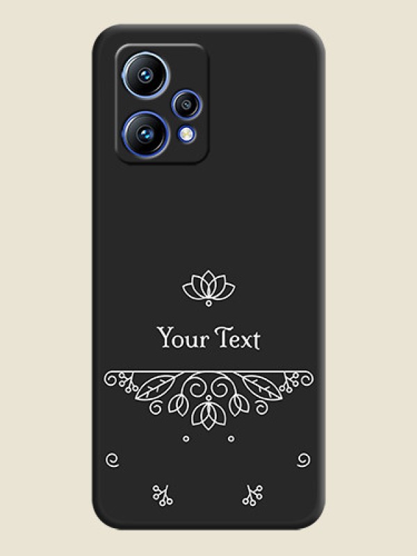 Custom Lotus Garden Custom Text On Space Black Personalized Soft Matte Phone Covers -Realme 9 Pro Plus 5G - alternate view