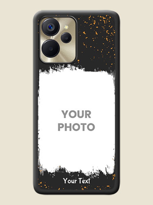 Custom Spray Free Design on Photo on Space Black Soft Matte Phone Cover - Realme 9i 5G - alternate view