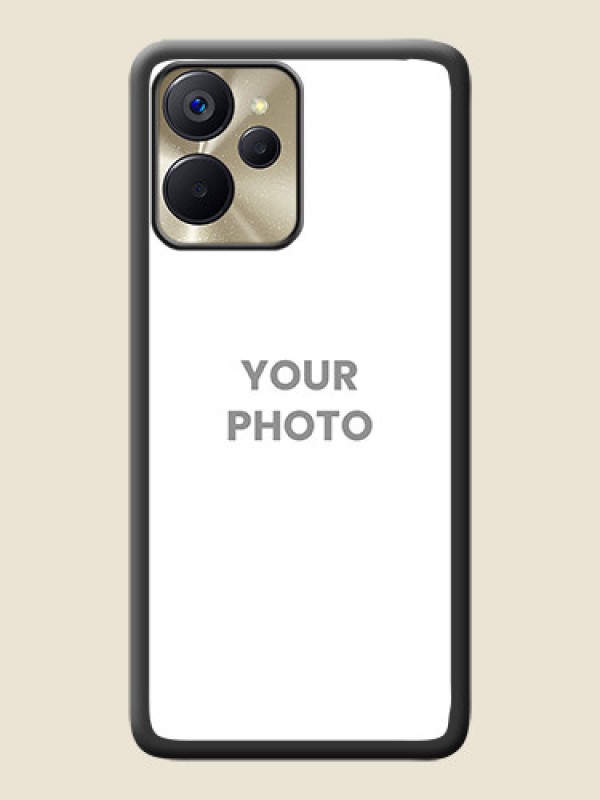 Custom Full Single Pic Upload On Space Black Personalized Soft Matte Phone Covers -Realme 9I 5G - alternate view