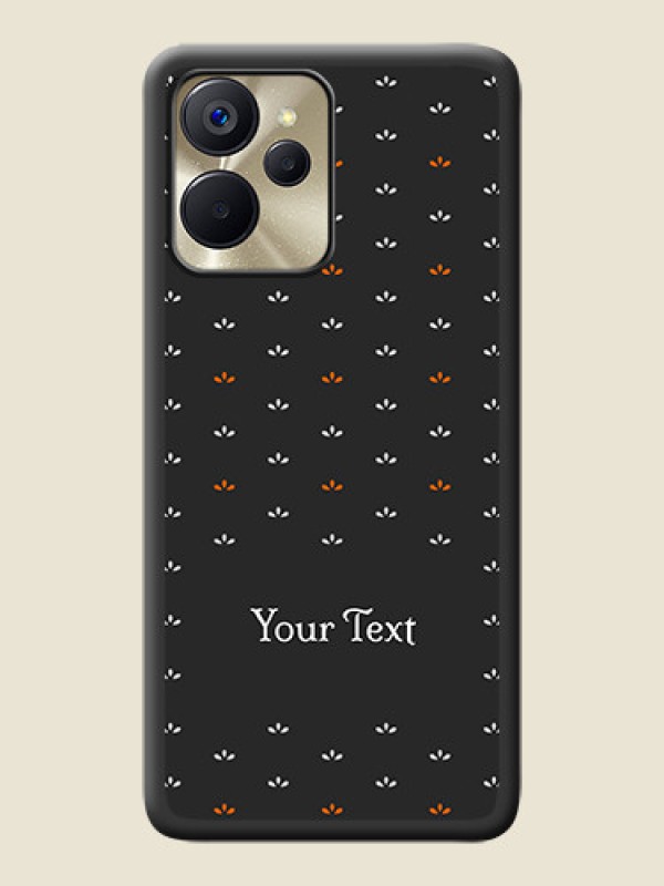 Custom Simple Pattern With Custom Text On Space Black Personalized Soft Matte Phone Covers -Realme 9I 5G - alternate view