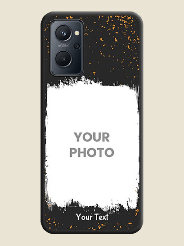 Custom Spray Free Design on Photo on Space Black Soft Matte Phone Cover - Realme 9i - alternate view