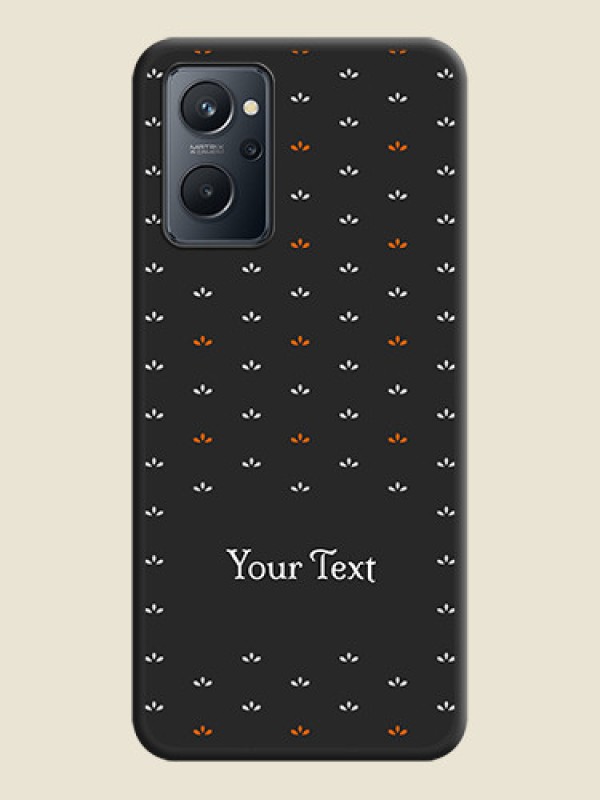 Custom Simple Pattern With Custom Text On Space Black Personalized Soft Matte Phone Covers -Realme 9I - alternate view