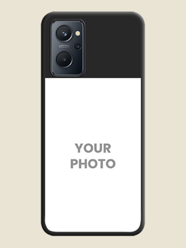 Custom Image Upload With Space Black Color On Custom Soft Matte Mobile Back Cover - Realme 9I - alternate view