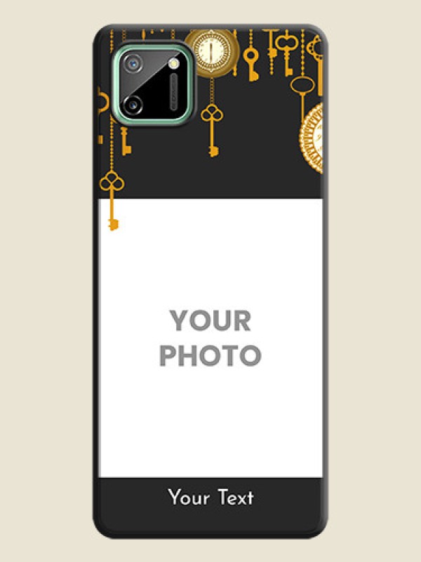 Custom Decorative Design with Text on Space Black Custom Soft Matte Back Cover - Realme C11 - alternate view