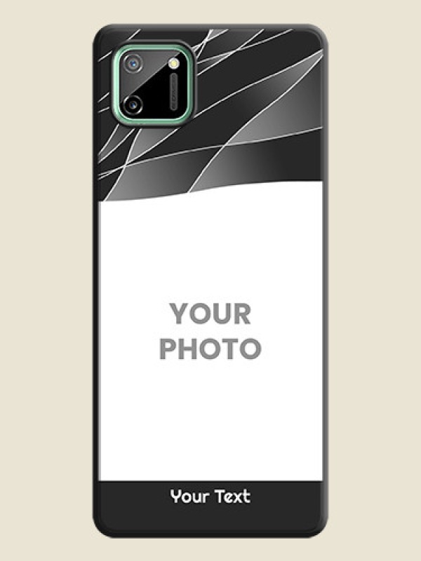 Custom Mixed Wave Lines - Photo on Space Black Soft Matte Mobile Cover - Realme C11 - alternate view