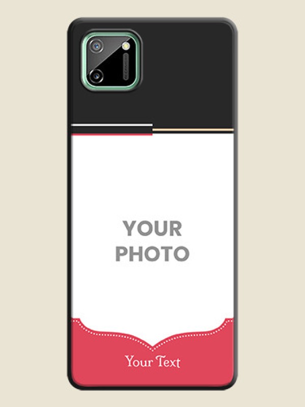Custom Classic Plain Design with Name - Photo on Space Black Soft Matte Phone Cover - Realme C11 - alternate view