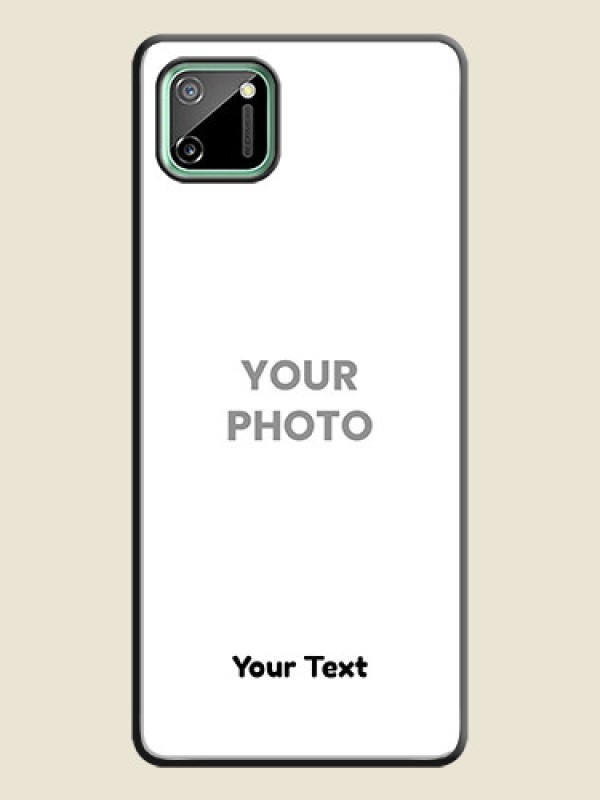 Custom Full Single Pic Upload With Text On Space Black Personalized Soft Matte Phone Covers -Realme C11 - alternate view