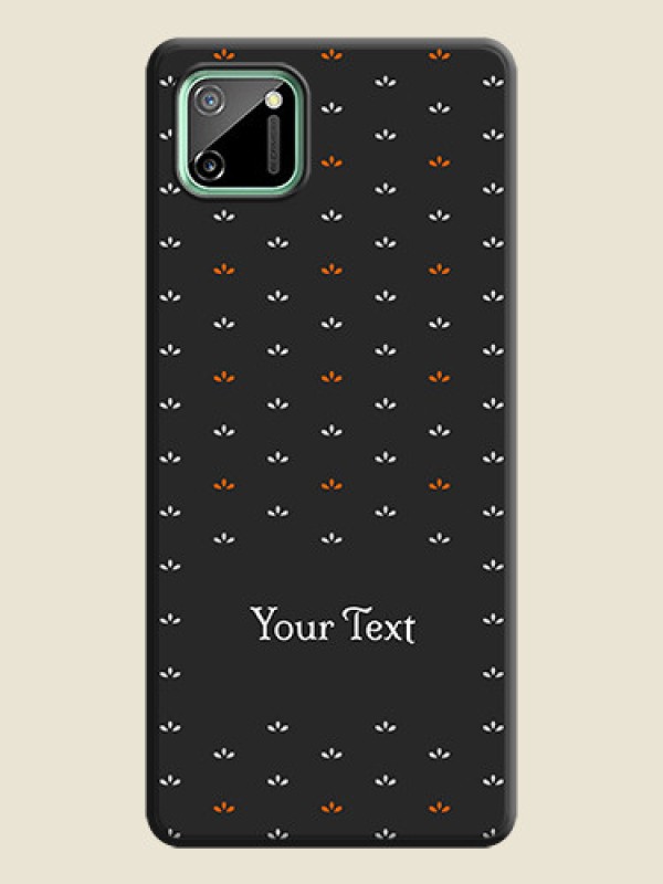 Custom Simple Pattern With Custom Text On Space Black Personalized Soft Matte Phone Covers -Realme C11 - alternate view