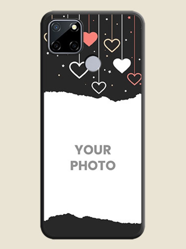 Custom Love Hangings with Splash Wave Picture on Space Black Custom Soft Matte Phone Back Cover - Realme C12 - alternate view