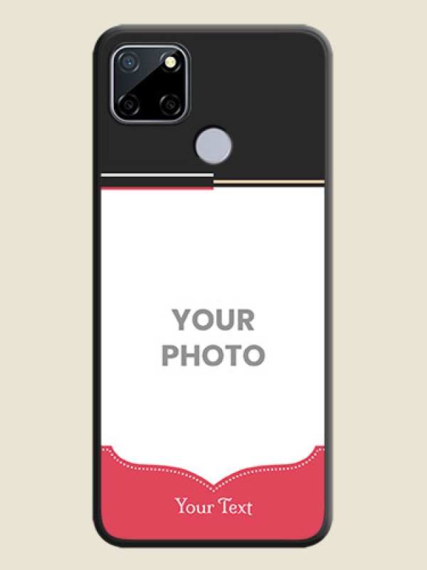 Custom Classic Plain Design with Name on Photo on Space Black Soft Matte Phone Cover - Realme C12 - alternate view