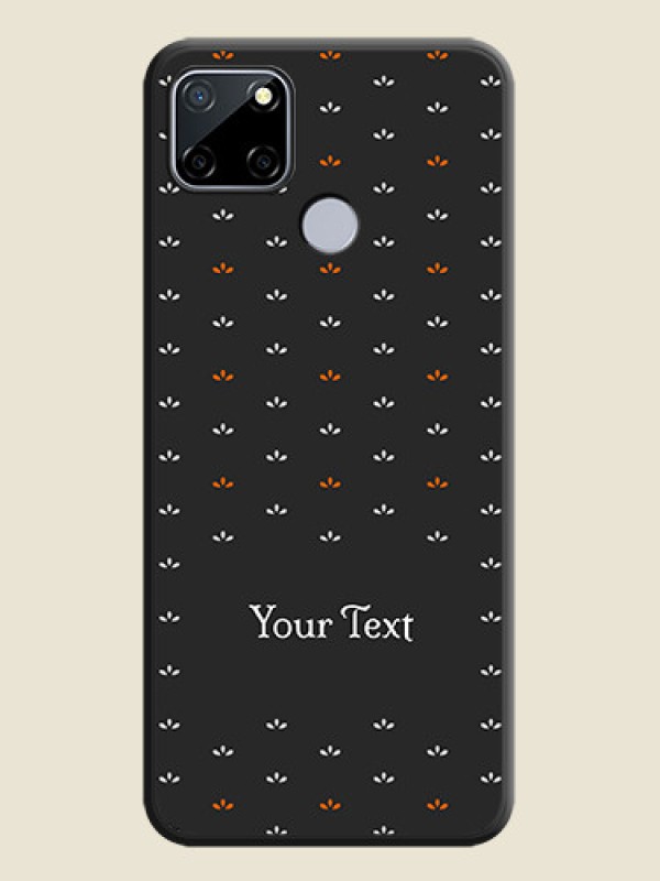 Custom Simple Pattern With Custom Text On Space Black Personalized Soft Matte Phone Covers -Realme C12 - alternate view