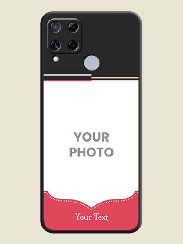 Custom Classic Plain Design with Name on Photo on Space Black Soft Matte Phone Cover - Realme C15 - alternate view