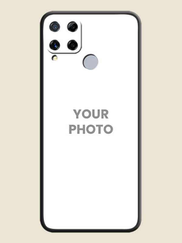 Custom Full Single Pic Upload On Space Black Personalized Soft Matte Phone Covers -Realme C15 - alternate view