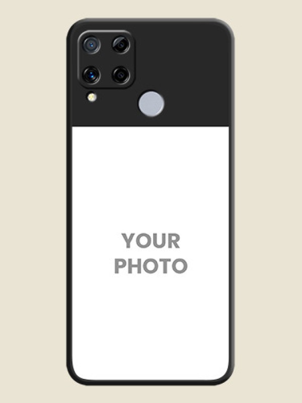 Custom Image Upload With Space Black Color On Custom Soft Matte Mobile Back Cover - Realme C15 - alternate view