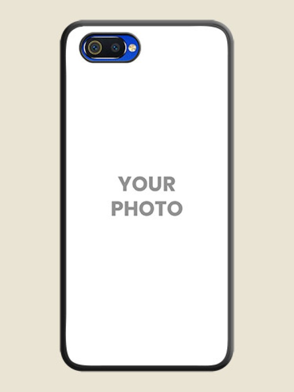 Custom Full Single Pic Upload On Space Black Personalized Soft Matte Phone Covers -Realme C2 - alternate view