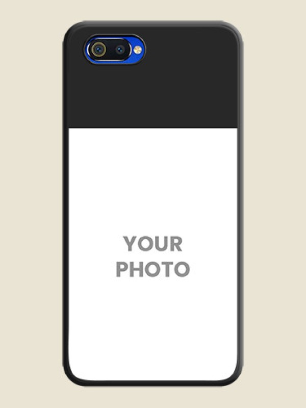Custom Image Upload With Space Black Color On Custom Soft Matte Mobile Back Cover - Realme C2 - alternate view