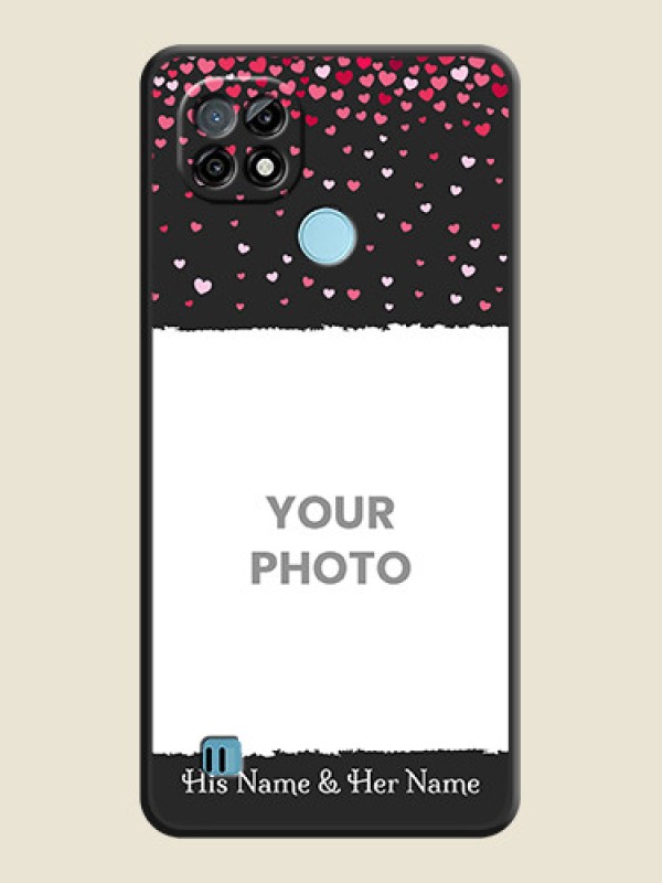 Custom Fall in Love with Your Partner  on Photo on Space Black Soft Matte Phone Cover - Realme C21 - alternate view