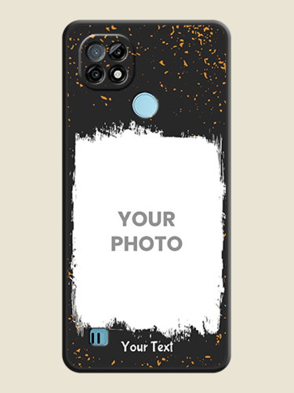 Custom Spray Free Design on Photo on Space Black Soft Matte Phone Cover - Realme C21 - alternate view