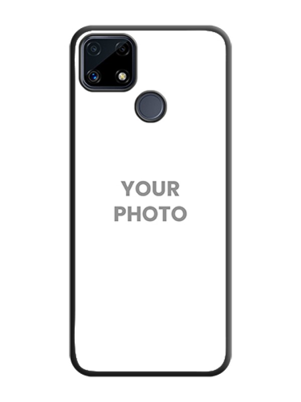 Custom Full Single Pic Upload On Space Black Personalized Soft Matte Phone Covers -Realme C25 - alternate view
