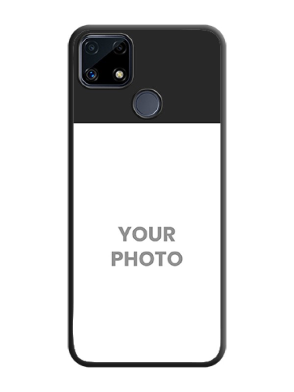 Custom Image Upload With Space Black Color On Custom Soft Matte Mobile Back Cover - Realme C25 - alternate view