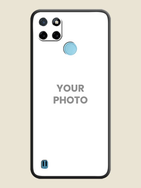 Custom Full Single Pic Upload On Space Black Personalized Soft Matte Phone Covers -Realme C25_Y - alternate view