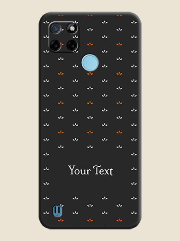 Custom Simple Pattern With Custom Text On Space Black Personalized Soft Matte Phone Covers -Realme C25_Y - alternate view