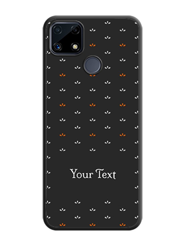 Custom Simple Pattern With Custom Text On Space Black Personalized Soft Matte Phone Covers -Realme C25S - alternate view
