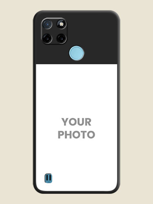Custom Image Upload With Space Black Color On Custom Soft Matte Mobile Back Cover - Realme C25Y - alternate view