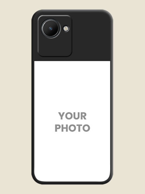 Custom Image Upload With Space Black Color On Custom Soft Matte Mobile Back Cover - Realme C30 - alternate view