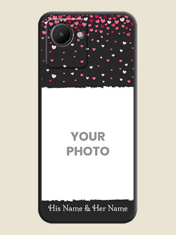 Custom Fall in Love with Your Partner  on Photo on Space Black Soft Matte Phone Cover - Realme C30s - alternate view