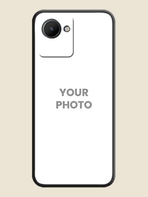Custom Full Single Pic Upload On Space Black Personalized Soft Matte Phone Covers -Realme C30S - alternate view