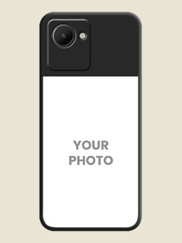 Custom Image Upload With Space Black Color On Custom Soft Matte Mobile Back Cover - Realme C30S - alternate view