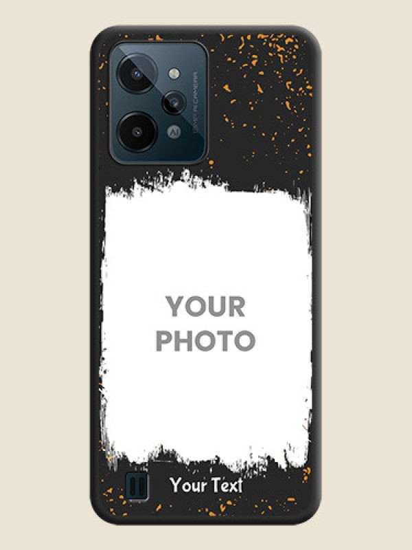 Custom Spray Free Design on Photo on Space Black Soft Matte Phone Cover - Realme C31 - alternate view
