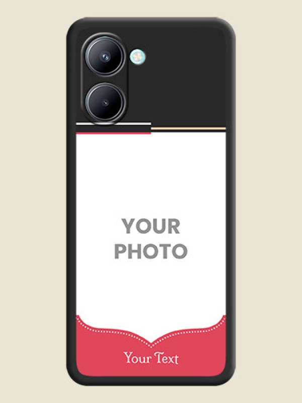 Custom Classic Plain Design with Name on Photo on Space Black Soft Matte Phone Cover - Realme C33 2023 - alternate view