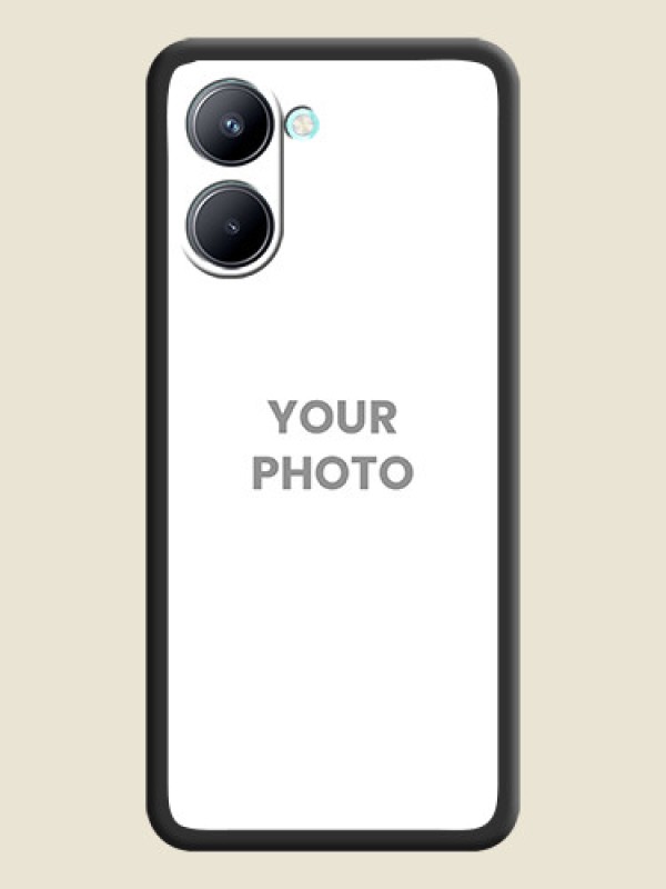 Custom Full Single Pic Upload On Space Black Personalized Soft Matte Phone Covers -Realme C33 2023 - alternate view