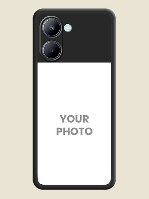 Custom Image Upload With Space Black Color On Custom Soft Matte Mobile Back Cover - Realme C33 - alternate view