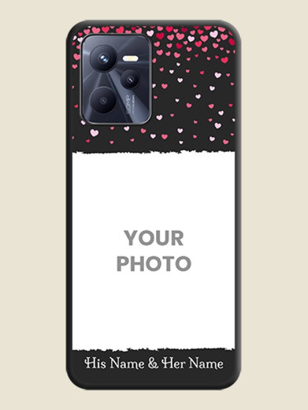 Custom Fall in Love with Your Partner  on Photo on Space Black Soft Matte Phone Cover - Realme C35 - alternate view