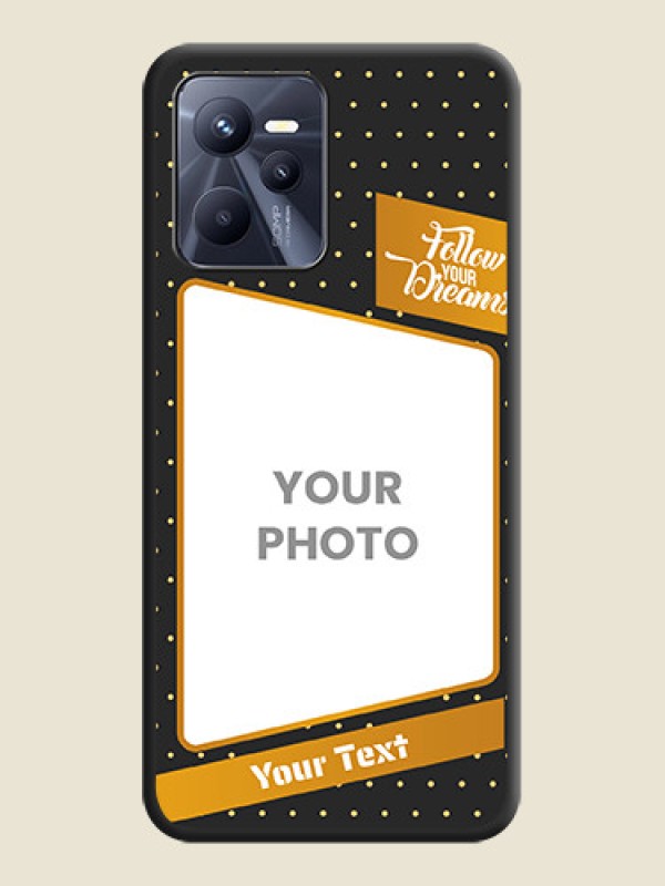 Custom Follow Your Dreams with White Dots on Space Black Custom Soft Matte Phone Cases - Realme C35 - alternate view