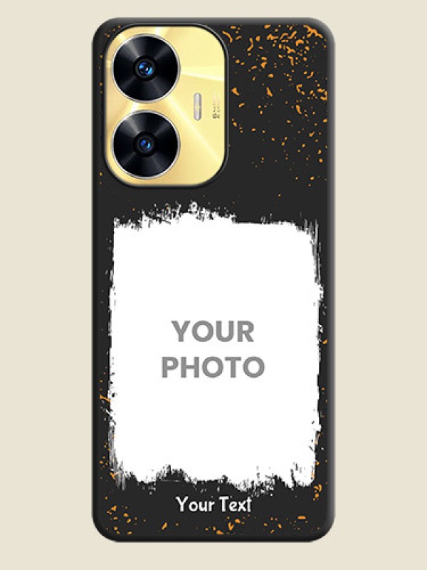 Custom Spray Free Design on Photo on Space Black Soft Matte Phone Cover - Realme C55 - alternate view