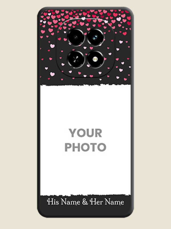 Custom Fall in Love with Your Partner on Photo On Space Black Custom Soft Matte Mobile Back Cover - Realme C63 5G - alternate view